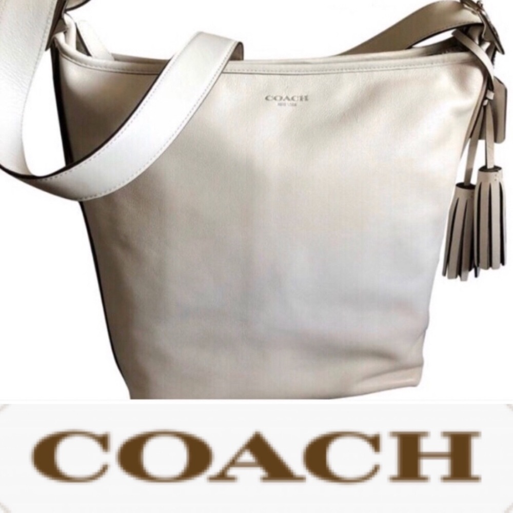🖤NWT Coach Legacy Leather Shoulder Bag Chalk